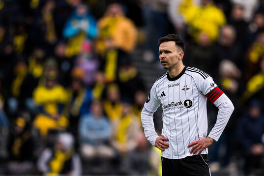 Ole Kristian Selnæs of Rosenborg looks dejected