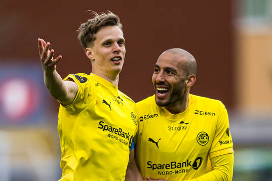 Ulrik Saltnes of Bodø/Glimt celebrates
