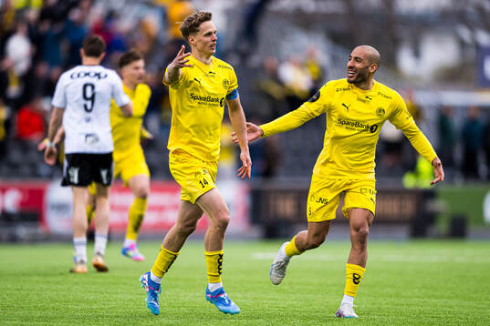 Ulrik Saltnes of Bodø/Glimt celebrates