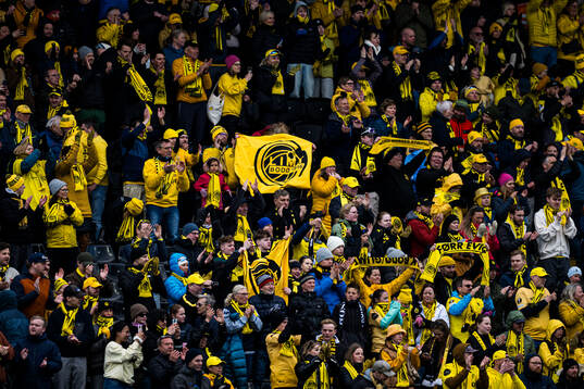 Spectators in the stands