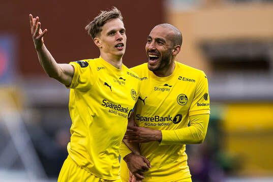 Ulrik Saltnes of Bodø/Glimt celebrates