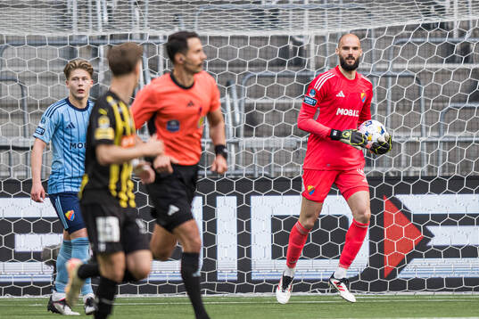 Djurgårdens målvakt Filip Manojlovic