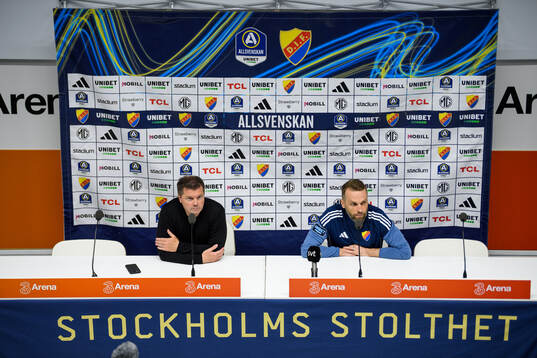 Häckens tränare Jens Gustafsson och Djurgårdens tränare