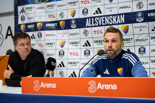 Häckens tränare Jens Gustafsson och Djurgårdens tränare