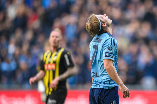 Djurgårdens Tobias Gulliksen deppar