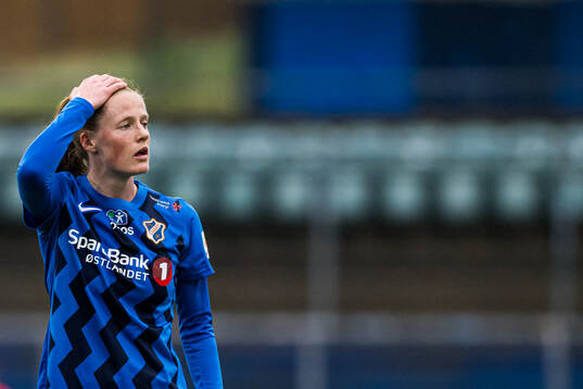 Andrea Anderdal of Stabæk looks dejected