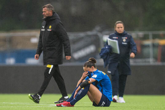 Ida Mortensen Natvik of Stabæk looks dejected