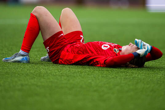 Sunniva Skoglund of Stabæk looks dejected