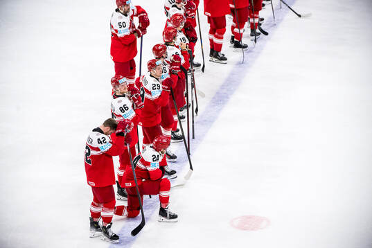 Head coach Mikael Gath of Denmark looks dejected