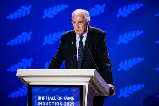 IIHF president Luc Tardif