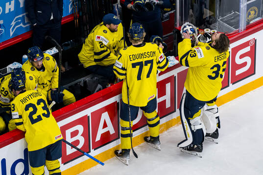 Goaltender Jacob Markström and goaltender Samuel Ersson of