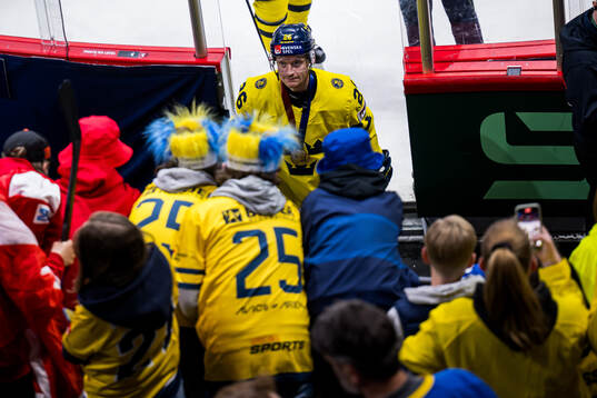 Anton Bengtsson of Sweden with his bronze medal