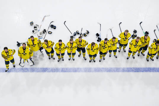 Bläddra bland fler bilder av 2025 IIHF Ice Hockey World Championship, Bronze Medal Game, Sweden - Denmark