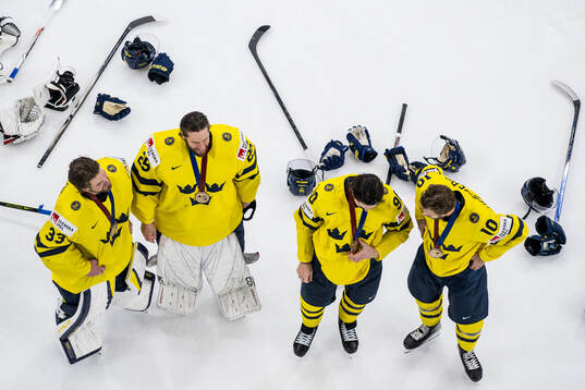 goaltender Samuel Ersson, goaltender Jacob Markström,
