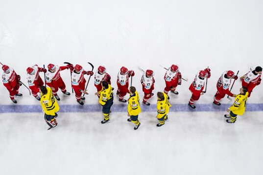 Players of Denmark and of Sweden