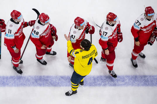 Jesper Jensen Aabo of Denmark and Rasmus Andersson of Sweden