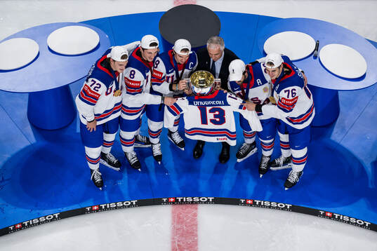Isaac Howard, Zach Werenski, Clayton Keller, Conor Garland