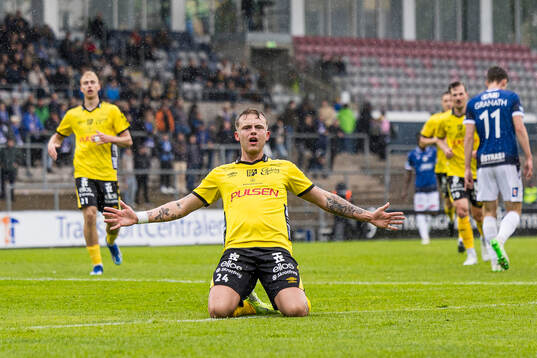 Elfsborgs Frederik Ihler jublar