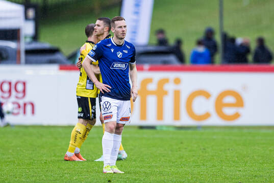 Halmstads Gisli Eyjolfsson deppar