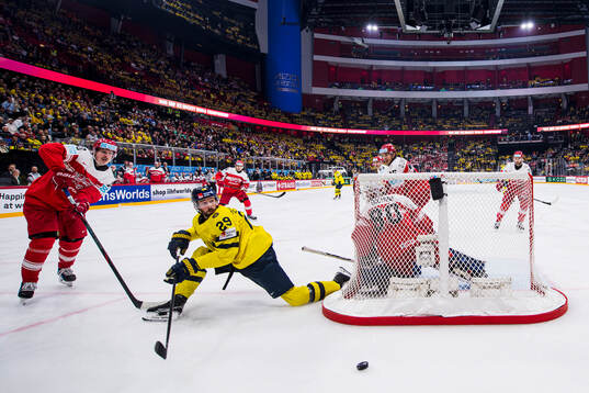 Anders Koch of Denmark and Marcus Pettersson of Sweden the
