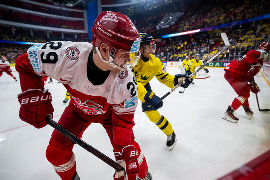 Mikkel Aagaard of Denmark and Jonas Brodin of Sweden