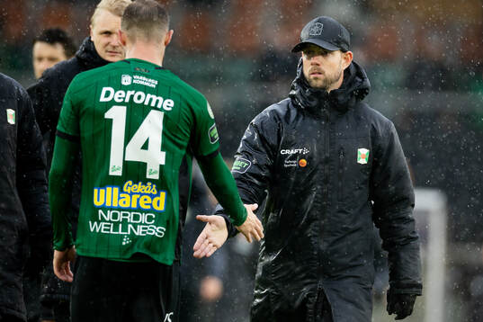 Varbergs tränare Victor Salwén