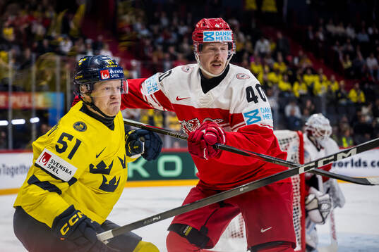 Emil Heineman of Sweden and Anders Koch of Denmark