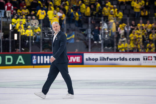 Head coach Mikael Gath of Denmark