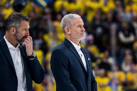 Assistant coach Andreas Lilja and head coach Mikael Gath of