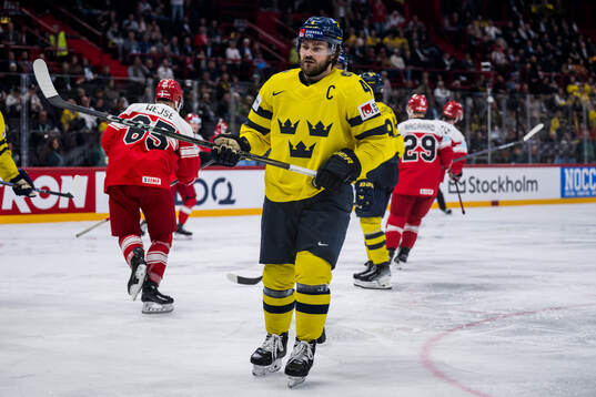Rasmus Andersson of Sweden looks dejected