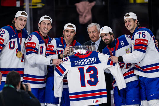Isaac Howard, Zach Werenski, Clayton Keller, Conor Garland