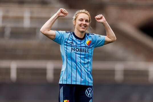 Djurgårdens Mimmi Larsson jublar