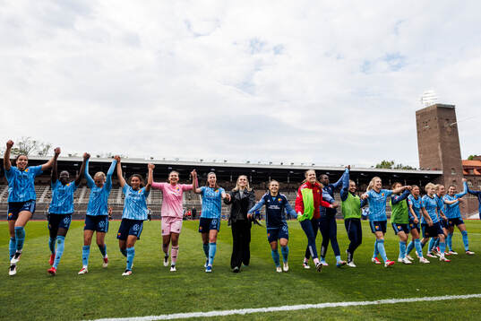 Djurgårdens spelare jublar