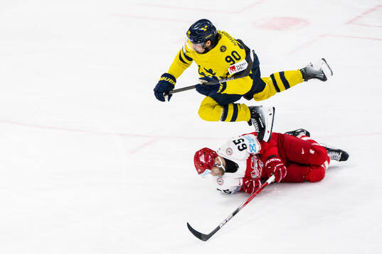Marcus Johansson of Sweden and Christian Wejse of Denmark