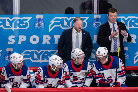 Head coach Ryan Warsofsky of USA