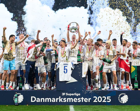 COPENHAGEN, DENMARK - MAY 25: The players of FC Copenhagen