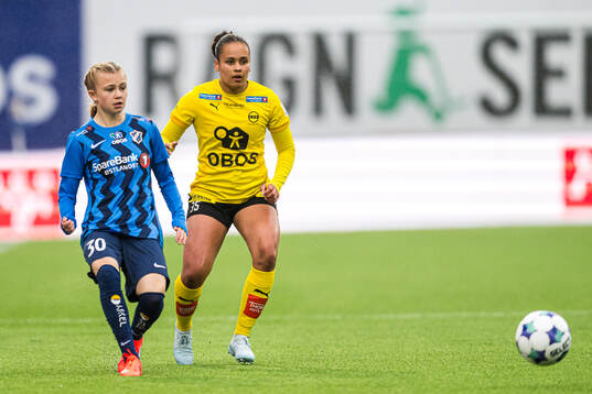 Elida Holvik Kolbjørnsen of Stabæk and Emma Lindiwe