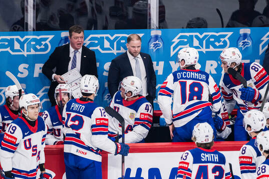 Head coach Ryan Warsofsky of USA
