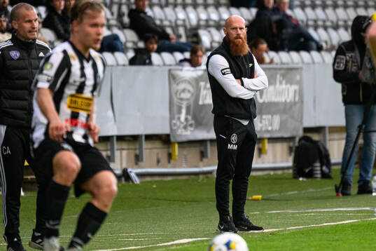 Landskronas tränare Max Mölder deppar