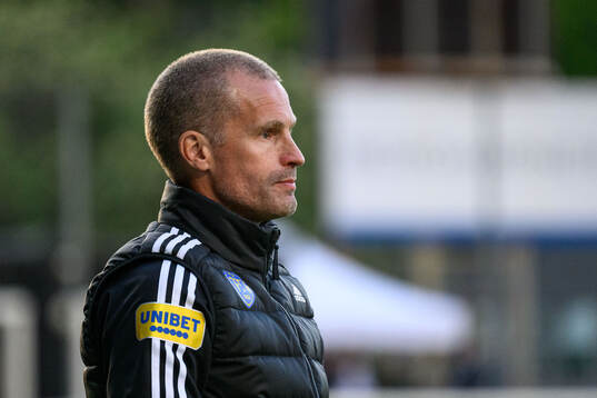 Falkenbergs tränare Christoffer Andersson