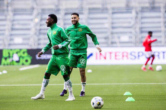 Hammarbys Abdelrahman Boudah Saidi och Shaquille Pinas