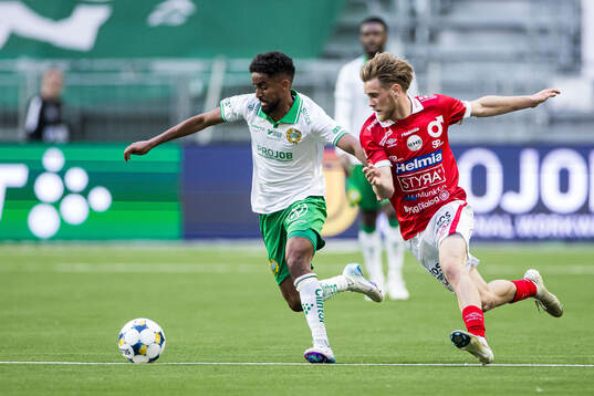 Hammarbys Tesfaldet Tekie och Degerfors Teo Grönborg