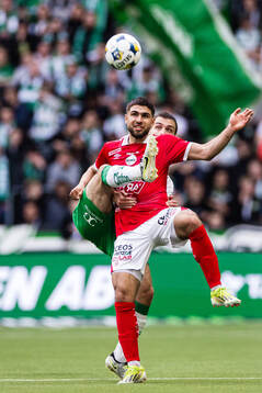 Degerfors Omar Faraj och Hammarbys Pavle Vagic