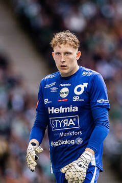 Degerfors målvakt Rasmus Forsell