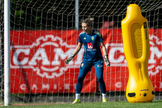Goalkeeper Jennifer Falk of the Swedish women’s national