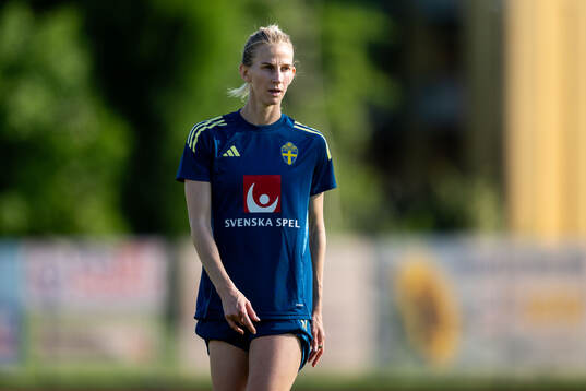 Sofia Jakobsson of the Swedish women’s national football
