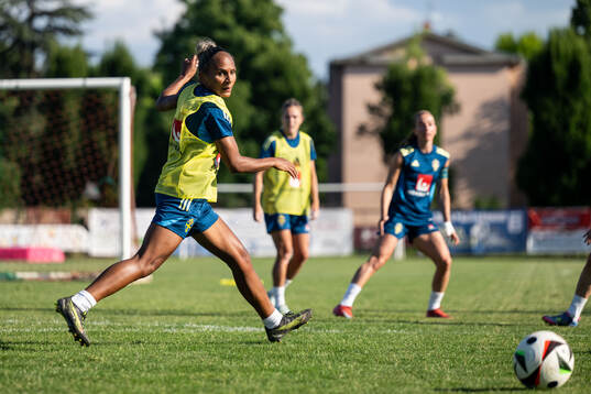 Madelen Janogy of the Swedish women’s national football
