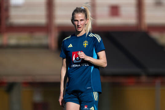 Sofia Jakobsson of the Swedish women’s national football