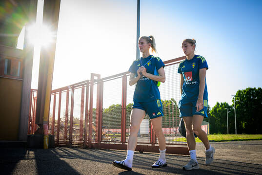 Sofia Jakobsson and Filippa Angeldahl of the Swedish