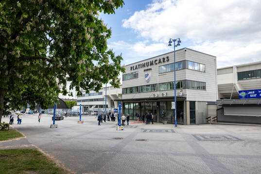 Exteriör vy av Platinumcars Arena
